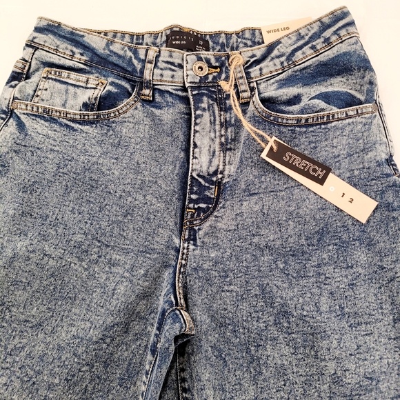 Studio 12 Denim - Wide Leg Stretch Blue Jeans